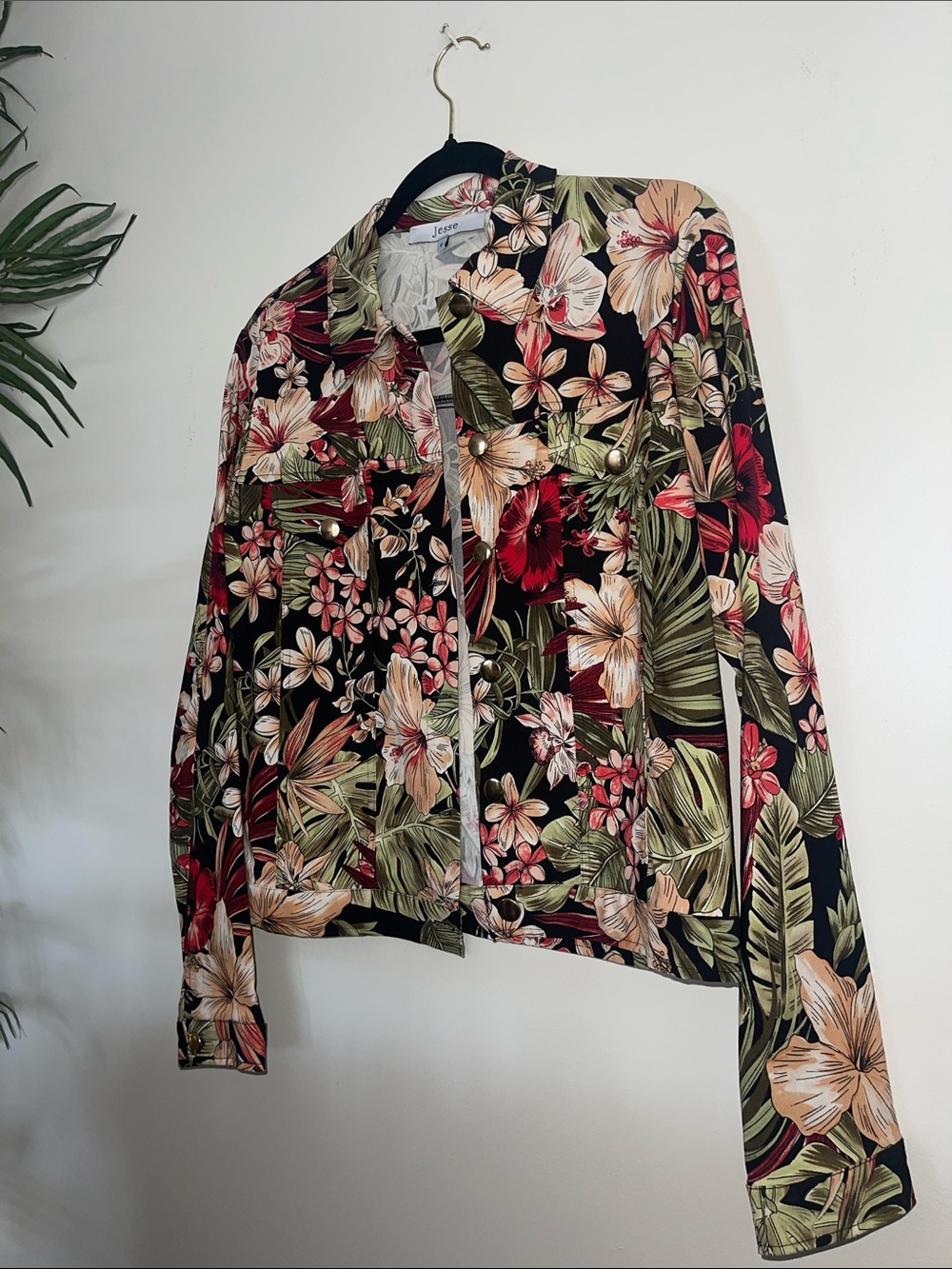 FLORAL | Jacket w GOLD buttons | 20/21